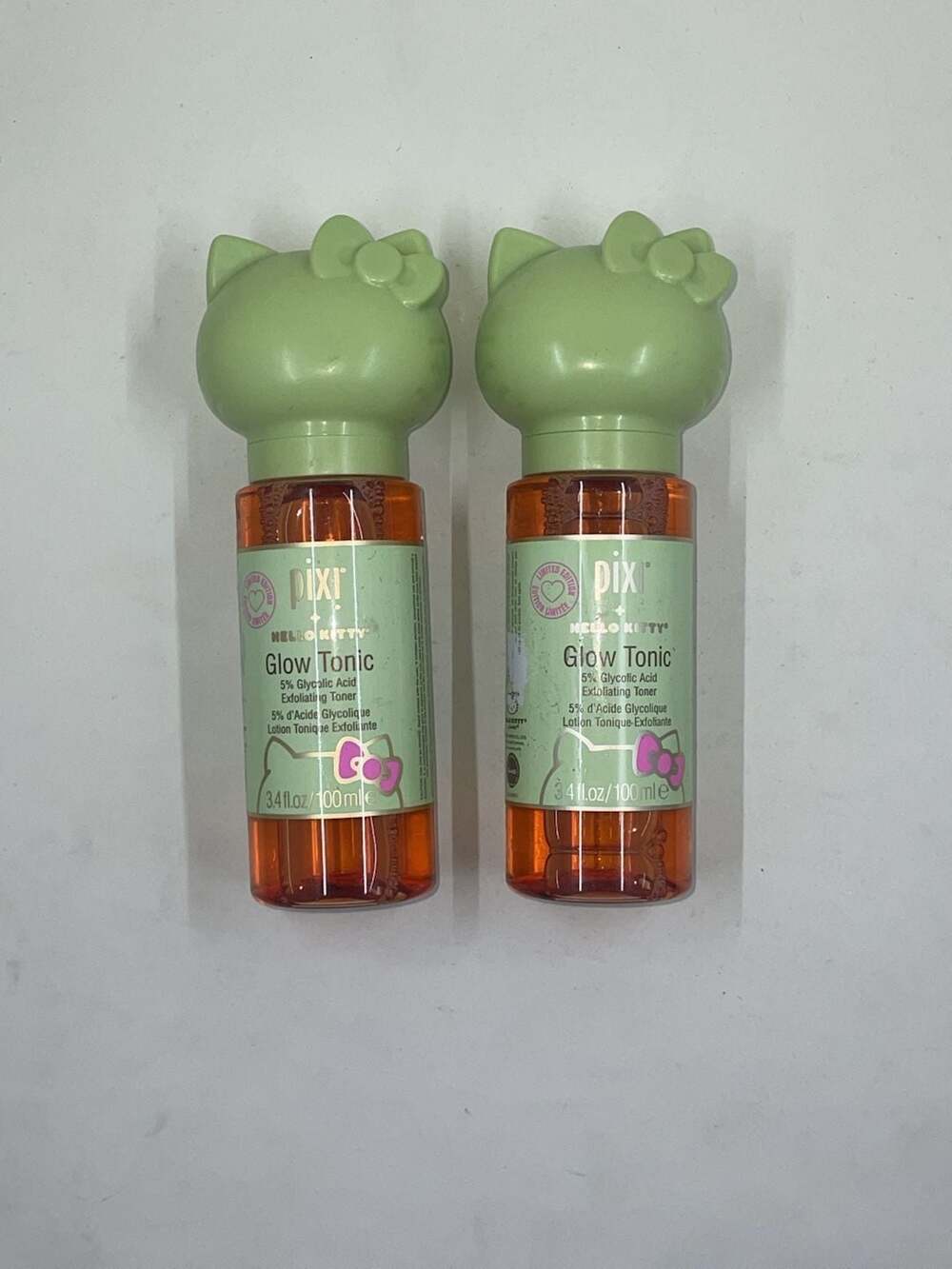 Pixi + Hello Kitty Glow Tonic 5% Glycolic Acid Exfoliating Toner 3.4 fl oz / 100